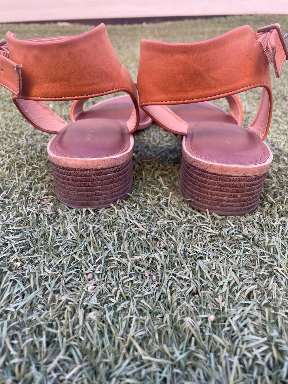 Rock & Candy Brown Ankle-Strap Sandals